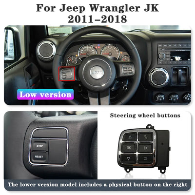Tableau de Bord Numérique Jeep Wrangler JK 2007-2018 12,3 Pouces - détail du montage - Becquet Voiture