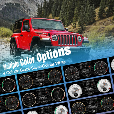 Tableau de Bord Numérique Jeep Wrangler JK 2007-2018 12,3 Pouces - vue arrière - Becquet Voiture