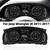 Tableau de Bord Numérique Jeep Wrangler JK 2011-2017 - installé sur véhicule - Becquet Voiture