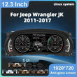 Tableau de Bord Numérique Jeep Wrangler JK 2011-2017