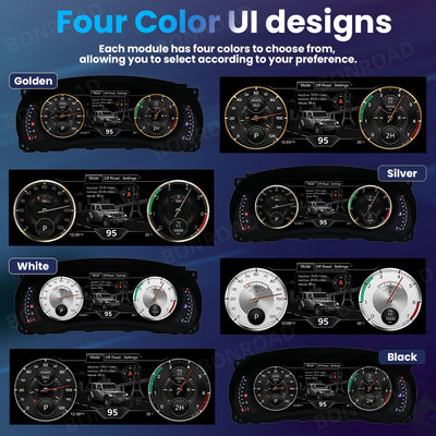 Tableau de Bord Numérique Jeep Wrangler JK 2011-2018 - packshot studio - Becquet Voiture