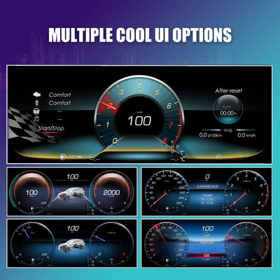 Tableau de Bord Numérique Mercedes Classe A GLA CLA 2012-2019 - vue arrière - Becquet Voiture