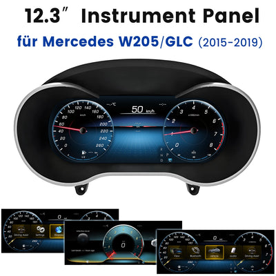 Tableau de Bord Numérique Mercedes Classe C GLC 2015-2018 - détail du montage - Becquet Voiture