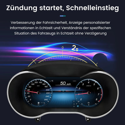 Tableau de Bord Numérique Mercedes Classe C GLC 2015-2018 - vue de trois-quarts - Becquet Voiture