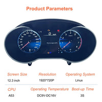 Digital Instrument Cluster Mercedes C-Class GLC W205 W253 NTG 5.0 5.5 - three-quarter view - Becquet Voiture