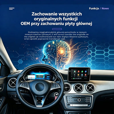 Tableau de Bord Numérique Mercedes Classe C GLC W205 X253 2015-2020 - vue de trois-quarts - Becquet Voiture