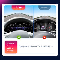 Digitales Kombiinstrument Mercedes C-Klasse W204 2008–2011 - Seitenansicht - Becquet Voiture