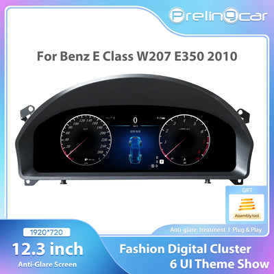 Tableau de Bord Numérique Mercedes Classe E W207 - vue de face - Becquet Voiture