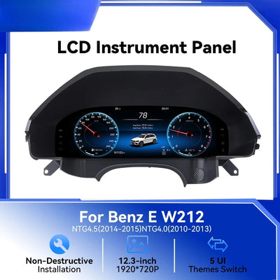 Tableau de Bord Numérique Mercedes Classe E W212 2010-2015 (réf. 2) - vue de face - Becquet Voiture