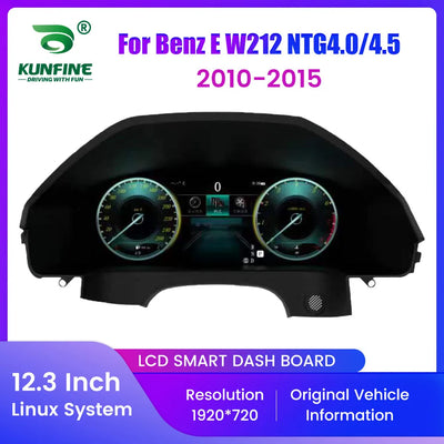 Tableau de Bord Numérique Mercedes Classe E W212 2010-2015 - vue de face - Becquet Voiture