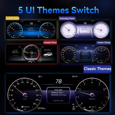 Tableau de Bord Numérique Mercedes Classe E W212 - packshot studio - Becquet Voiture