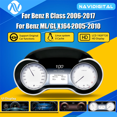 Tableau de Bord Numérique Mercedes Classe R ML GL W164 - vue de face - Becquet Voiture