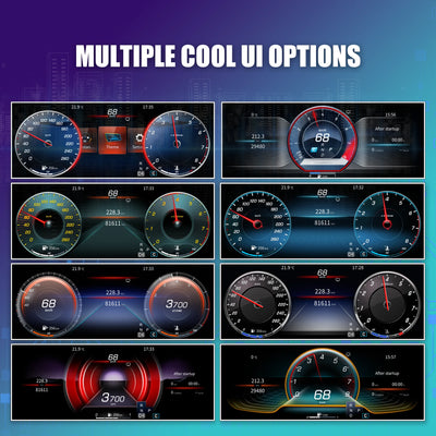 Tableau de Bord Numérique Mercedes GLC Classe C W253 2014-2023 - vue arrière - Becquet Voiture