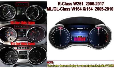 Tableau de Bord Numérique Mercedes GLE GLS Classe G - détail du montage - Becquet Voiture