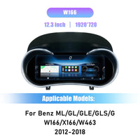 Digitales Kombiinstrument Mercedes GLE W166 2012–2018 - Montagedetail - Becquet Voiture