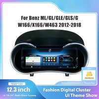 Digitales Kombiinstrument Mercedes GLE W166 2012–2018 - Vorderansicht - Becquet Voiture