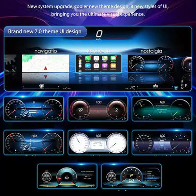 Tableau de Bord Numérique Mercedes GLE W166 2012-2018 - vue de profil - Becquet Voiture