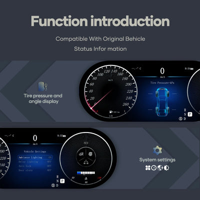 Tableau de Bord Numérique Mercedes ML W164 2006-2012 - installé sur véhicule - Becquet Voiture