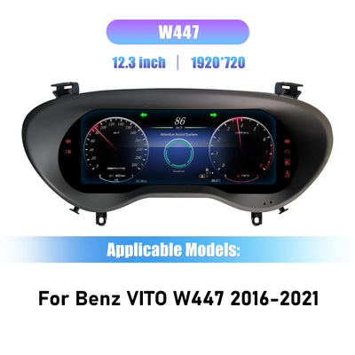 Tableau de Bord Numérique Mercedes Vito W447 2016-2021 - détail du montage - Becquet Voiture