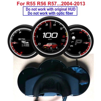 Tableau de Bord Numérique Mini Cooper R56 F56 2004-2023 - détail du montage - Becquet Voiture
