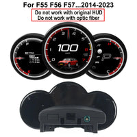 Tableau de Bord Numérique Mini Cooper R56 F56 2004-2023 - vue rapprochée - Becquet Voiture