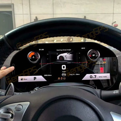 Tableau de Bord Numérique Nissan 370Z 2008-2019 - vue de profil - Becquet Voiture