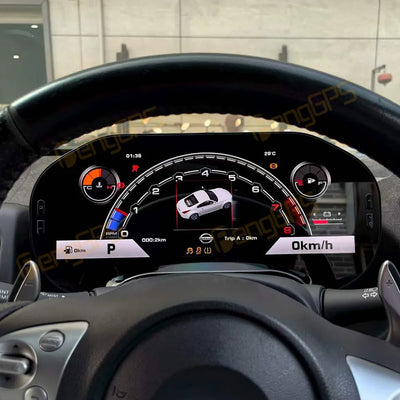 Tableau de Bord Numérique Nissan 370Z 2008-2019 - vue de trois-quarts - Becquet Voiture