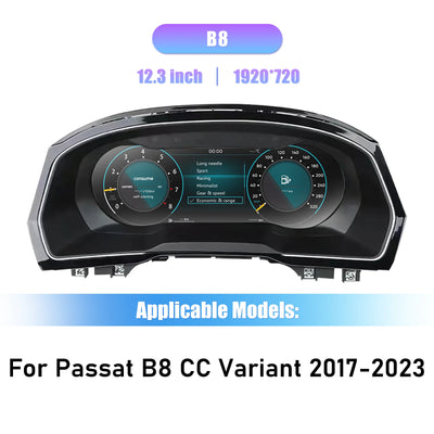 Tableau de Bord Numérique Passat B8 CC 2017-2023 - détail du montage - Becquet Voiture