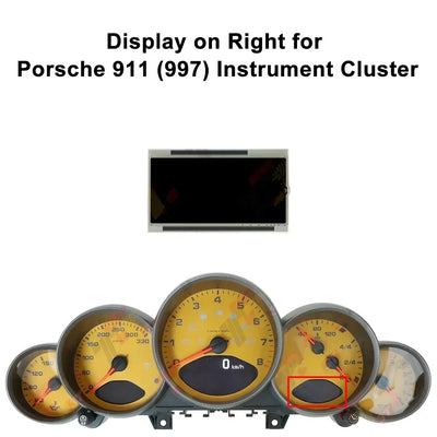 Tableau de Bord Numérique Porsche 911 997 987 - installé sur véhicule - Becquet Voiture