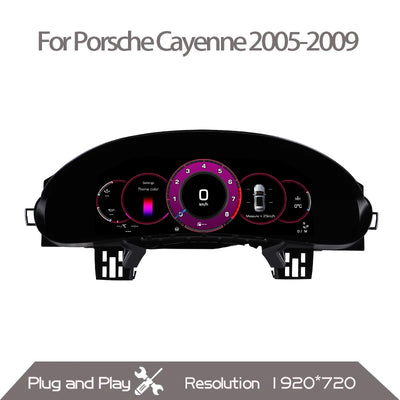Tableau de Bord Numérique Porsche Cayenne 2005-2009 - détail du montage - Becquet Voiture