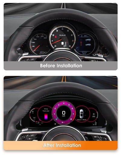 Tableau de Bord Numérique Porsche Cayenne 2011-2017 - vue arrière - Becquet Voiture