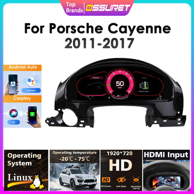 Tableau de Bord Numérique Porsche Cayenne 2011-2017 - vue de face - Becquet Voiture