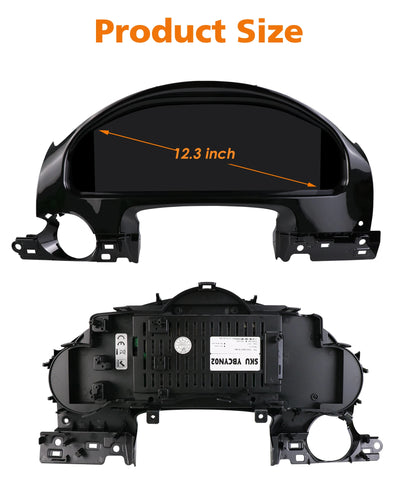 Tableau de Bord Numérique Porsche Cayenne 2011-2017 - vue rapprochée - Becquet Voiture