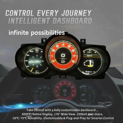 Tableau de Bord Numérique Porsche Cayman 911 Boxster - installé sur véhicule - Becquet Voiture