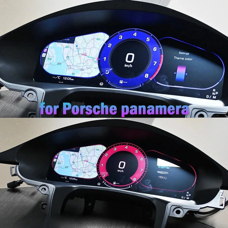 Digitales Kombiinstrument Porsche Panamera 2010–2016 - Vorderansicht - Becquet Voiture