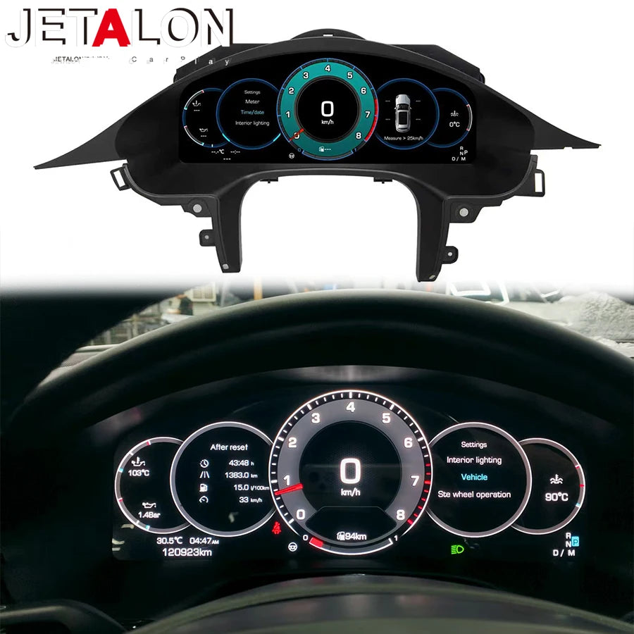 Tableau de Bord Numérique Porsche Panamera 2010-2017 - vue de face - Becquet Voiture