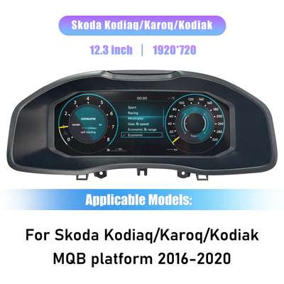Tableau de Bord Numérique Skoda Kodiaq Karoq 2016-2020 - détail du montage - Becquet Voiture
