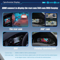 Tableau de Bord Numérique Skoda Superb 2 2010-2015 - vue arrière - Becquet Voiture