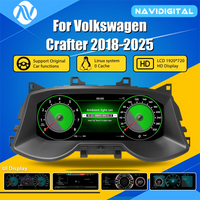 Volkswagen Crafter 2018-2025 Digital Dashboard - front view - Becquet Voiture