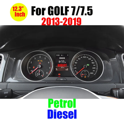 Tableau de Bord Numérique Volkswagen Golf Passat Tiguan - détail du montage 2 - Becquet Voiture