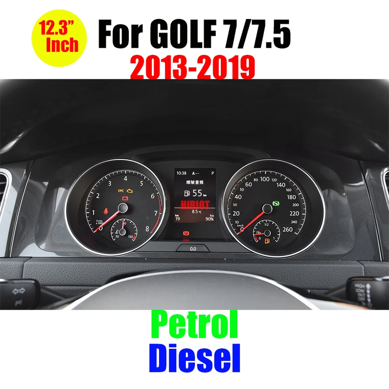 Digital Dashboard Volkswagen Golf Passat Tiguan - fitting detail 2 - Becquet Voiture