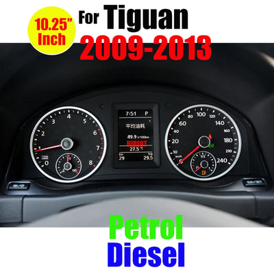 Tableau de Bord Numérique Volkswagen Golf Passat Tiguan - en situation - Becquet Voiture