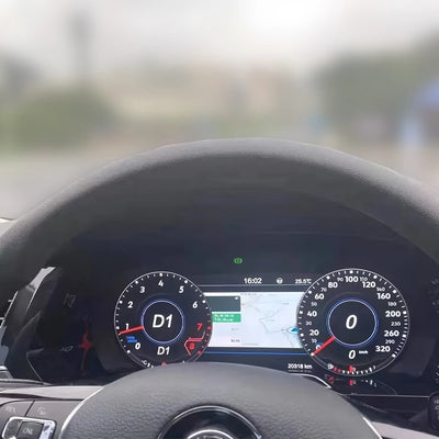 Tableau de Bord Numérique Volkswagen Golf Passat Tiguan - installé sur véhicule - Becquet Voiture