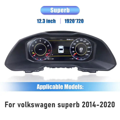 Tableau de Bord Numérique Volkswagen Skoda Superb Octavia - installé sur véhicule 2 - Becquet Voiture