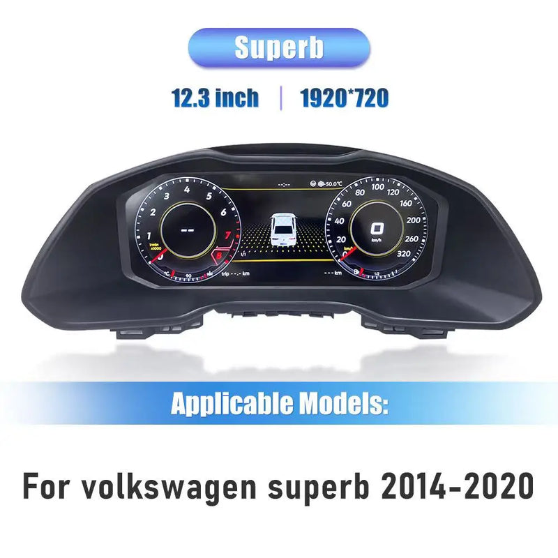 Tableau de Bord Numérique Volkswagen Skoda Superb Octavia - installé sur véhicule 2 - Becquet Voiture