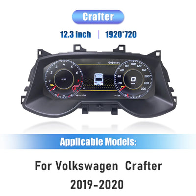 Tableau de Bord Numérique Volkswagen Skoda Superb Octavia - vue de face 2 - Becquet Voiture