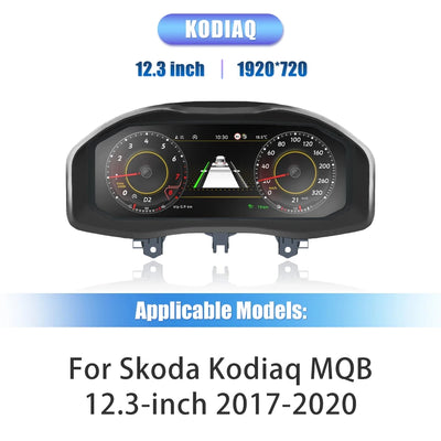 Tableau de Bord Numérique Volkswagen Skoda Superb Octavia - vue de profil 2 - Becquet Voiture