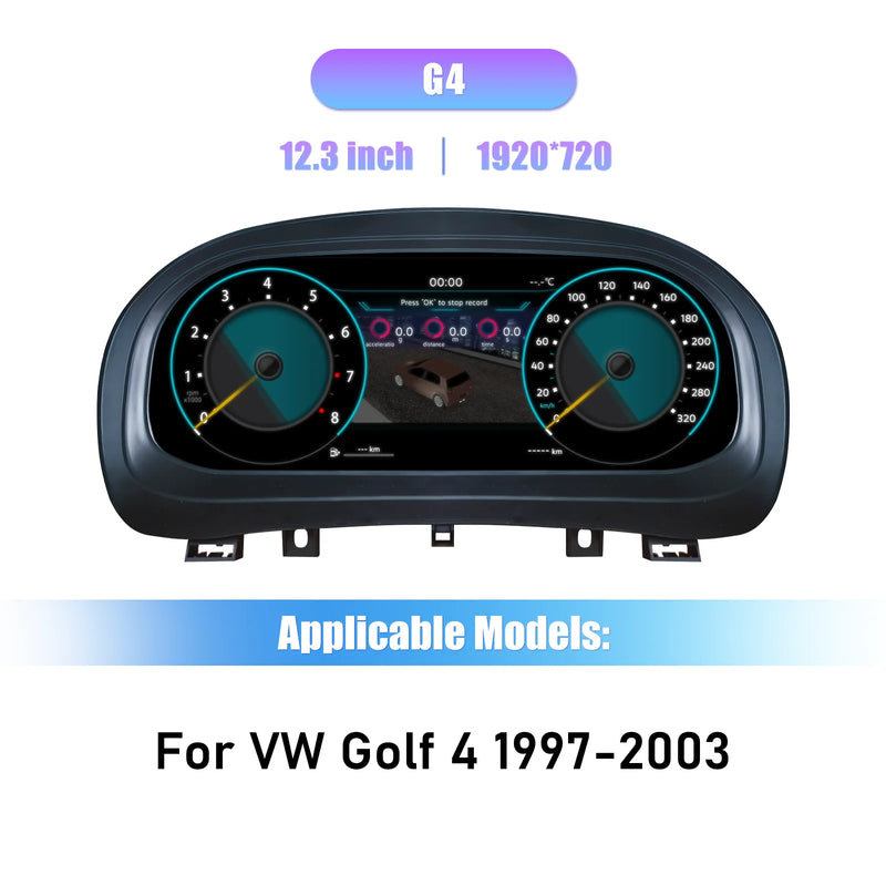 Volkswagen T5 2003-2008 Digital Dashboard - fitting detail - Becquet Voiture