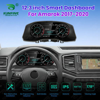 Tableau de Bord Numérique VW Amarok 2017-2020 - vue de profil - Becquet Voiture