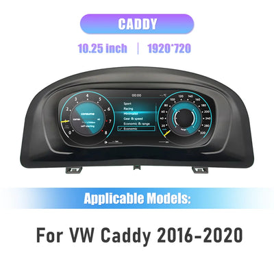 Tableau de Bord Numérique VW Caddy 2003-2020 - détail du montage - Becquet Voiture